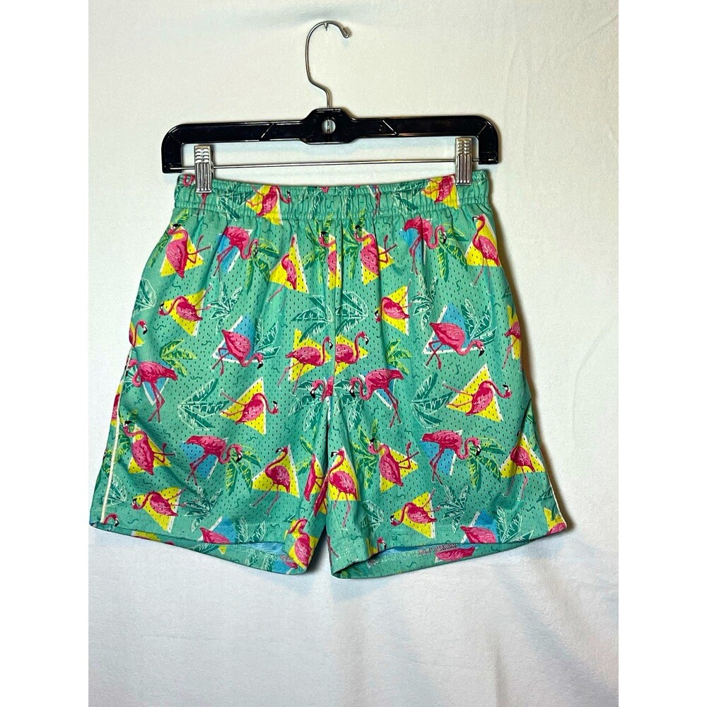 Chubbies Men’s Swim Shorts S 5.5" Inseam Flamingo Print Drawstring